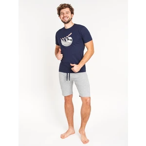 Férfi pizsama Yoclub Yoclub_Men's_Short_Cotton_Pyjamas_PIA-0031F-A110_Multicolour