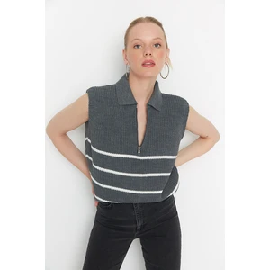 Trendyol Sweater Vest - Ecru - Regular fit