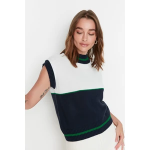 Trendyol Sweater Vest - Navy blue - Regular fit