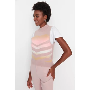 Trendyol Sweater Vest - Pink - Regular fit