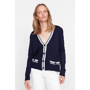 Trendyol Cardigan - Navy blue - Regular fit