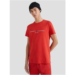 Red Men's T-Shirt Tommy Hilfiger - Men