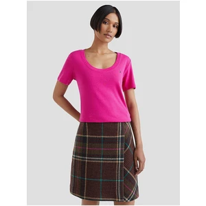 Dark Pink Women's T-Shirt Tommy Hilfiger - Women