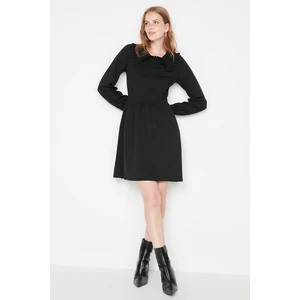 Trendyol Black Baby Collar Knitted Dress