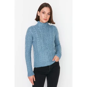 Trendyol Sweater - Blue - Regular fit