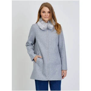 Light grey brindle coat VERO MODA Molly - Ladies