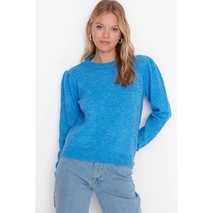 Trendyol Sweater - Blue - Slim fit