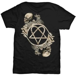 HIM T-Shirt Bone Sculpture Schwarz S