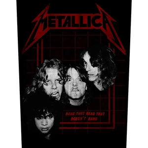 Metallica Bang That Head Patch de cusut Negru