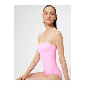 Koton Basic Swimwear Strapless Covered with Detachable Straps