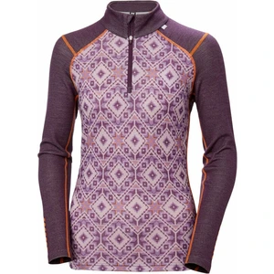 Helly Hansen W Lifa Merino Midweight 2-in-1 Graphic Half-zip Base Layer Amethyst Star Pixel XL Lenjerie termică