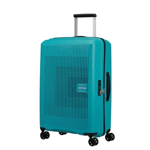 American Tourister Skořepinový cestovní kufr Aerostep M EXP 66,5/72,5 l - tyrkysová