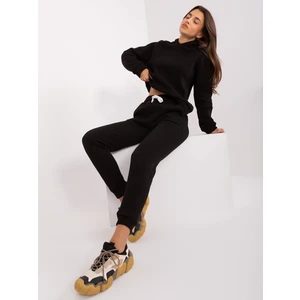 Black basic tracksuit with trousers