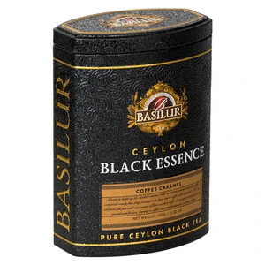 Čaj BASILUR Black Essence Coffee Caramel dóza 100g