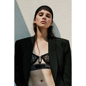 Trendyol X Sagaza Studio Black Lace Capless Wire Bra Bra