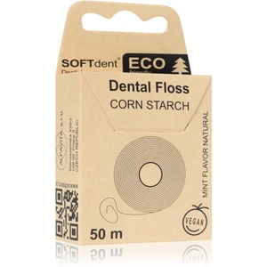 SOFTdent ECO Corn Starch dentální nit Mint 50 m