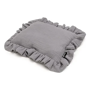 T-TOMI Muslin Pillow polštářek Grey 25 x 30 cm 1 ks