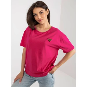 Fuchsia Ladies Oversized Cotton Blouse