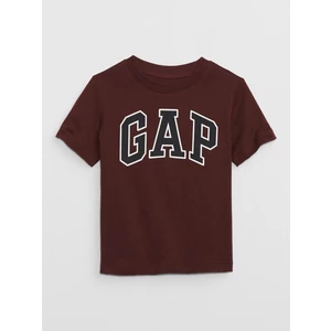 Bordové detské tričko s logom GAP
