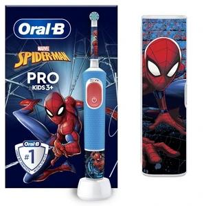 Oral B PRO Kids 3+ Spiderman elektrická zubná kefka s puzdrom pre deti 1 ks