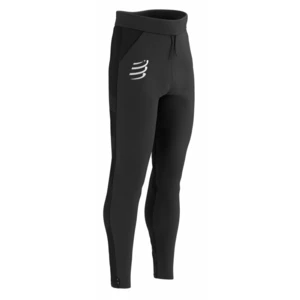 Compressport Hurricane Windproof Seamless Pants Black L Běžecké kalhoty / legíny