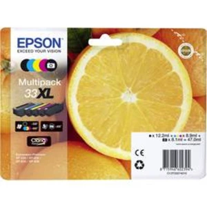 Sada náplní do tlačiarne Epson T3357, 33XL C13T33574011, čierna, foto čierna, zelenomodrá, purpurová, žltá