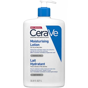 CeraVe Moisturizers hydratační mléko na tělo a obličej pro suchou až velmi suchou pokožku 1000 ml