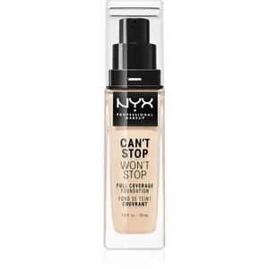 NYX Professional Makeup Can't Stop Won't Stop vysoko krycí make-up odtieň 02 Alabaster 30 ml