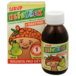 Terezia Company Hlíváček - sirup s hlívou ústřičnou a rakytníkem 100 ml Hruška