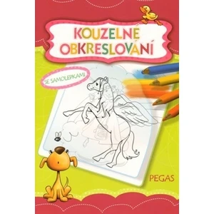 Kouzelné obkreslování Pegas -- se samolepkami [Papírenské zboží]