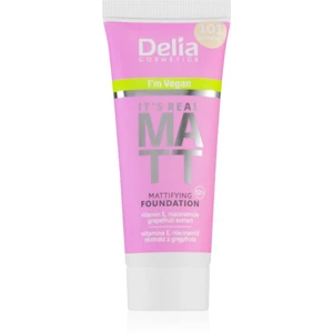 Delia Cosmetics It's Real Matt zmatňujúci make-up odtieň 105 honey 30 ml