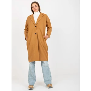 OCH BELLA single-breasted camel coat