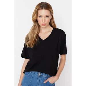 Trendyol T-Shirt - Black - Boyfriend