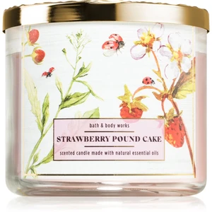 Bath & Body Works Strawberry Pound Cake vonná sviečka 411 g