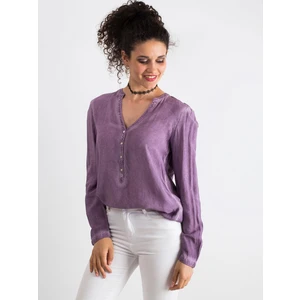 Bluzka damska Fashionhunters Purple