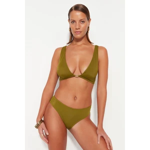 Trendyol Bikini Top - Green - Plain