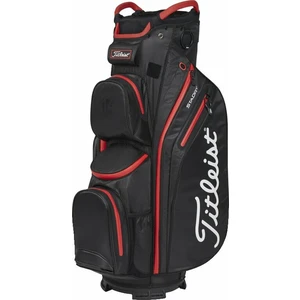 Titleist Cart 14 StaDry Black/Black/Red Borsa da golf Cart Bag