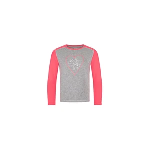 Girls' cotton long sleeve T-shirt KILNI SONIER-JG LIGHT GREY