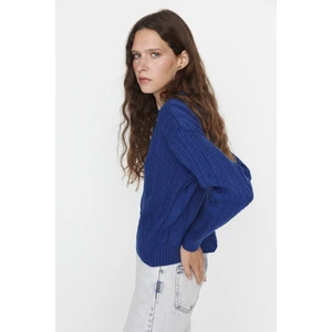 Trendyol Sweater - Dark blue - Regular fit