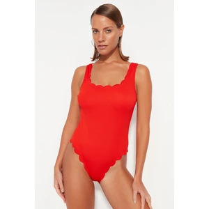 Trendyol Swimsuit - Red - Textured