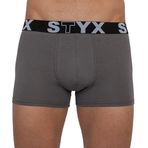 Men&#39;s boxers Styx sports rubber dark gray (G1063)