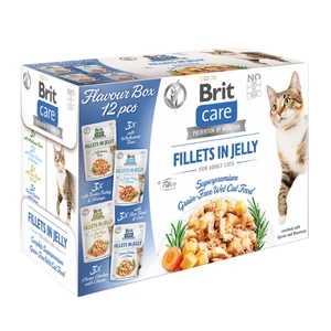 Kapsičky Brit Care Cat Flavour box Fillet in Jelly 12x85g