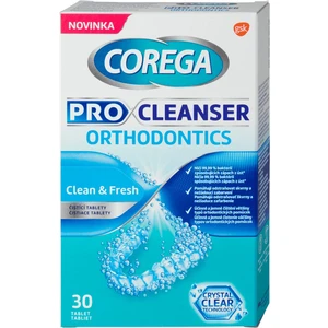 Corega Pro Cleanser Orthodontics tablety na čistenie ortodontických pomôcok 30 tabliet