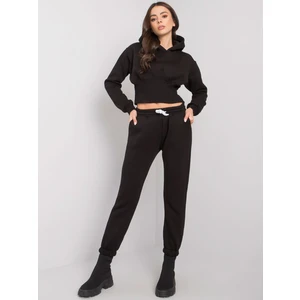 Black sweatshirt set with Ambretta pants