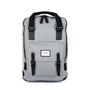 Himawari Unisex's Backpack Tr21313-7 Black/Light Grey