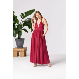 By Your Side Woman's Dress Zinnia Scarlet Sage