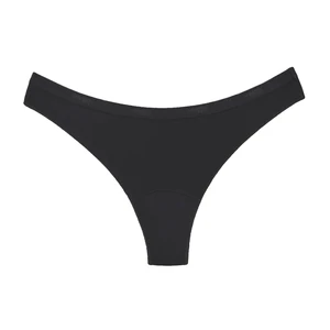 Snuggs Period Underwear Brazilian: Light Flow Black látkové menstruační kalhotky pro slabou menstruaci velikost S Black 1 ks