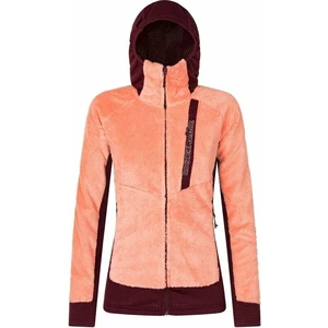 Rock Experience Blizzard Tech Woman Fleece Desert Flower/Windsor Wine XL Sudadera con capucha para exteriores