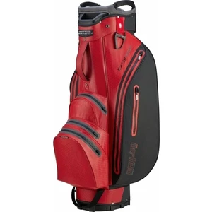 Bennington Grid Orga Cart Bag Red/Grey/Black Torba na wózek golfowy