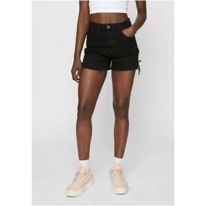 Women's High Waisted Denim Shorts Black Washed